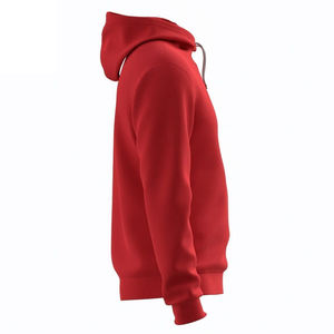 Men Winter Sports Casual Wear 100% Cotton Print Hoodies with Custom Logo Design Street Wear Men's Red Hooded Sweatshirt Regular - Product Image 5