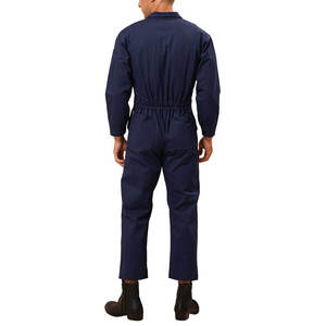 OEM Wholesale Breathable Reflective <b>Waterproof</b> Fireproof Workwear Construction <b>Overalls</b> Navy Fireman Coverall Uniform - Product Image 2