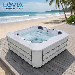 Bain à remous <span class=keywords><strong>jacuzzi</strong></span> 6 personnes 110V pour extérieur, <span class=keywords><strong>spa</strong></span> familial américain, idéal pour les fêtes et le massage, vente en gros - Product Image 2