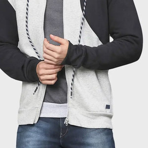 Sudaderas con capucha de algodón mezclado con cremallera para hombre, venta directa de fábrica, sudaderas de invierno con estampado personalizado, proveedor de la mejor calidad - Product Image 6