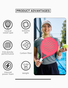 ไม้เทนนิสพาเดลคาร์บอนไฟเบอร์แบบกำหนดเองสำหรับ OEM |   น้ำหนักเบา ทนทาน ระดับมืออาชีพ แกนรังผึ้งหนา 16 มม. ทันสมัย AIR BUZZ - Product Image 4
