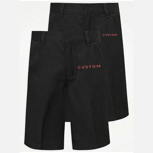 Shorts d'uniforme scolaire pour garçons, vêtements scolaires performants, shorts bermuda à cordon de serrage avec poches pour les adolescents de 6 à 16 ans - Product Image 5