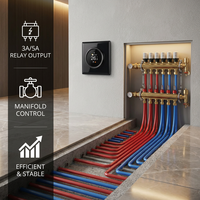 Termostato Inteligente con Pantalla Táctil WiFi y Aplicación Tuya para Calefacción por Suelo Radiante Eléctrico, Uso en Hoteles, Diseño Flexible