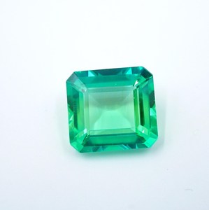 Zafiro Paraiba Verde Cultivado en Laboratorio: Gema de Corte Cojín de 20.60 ct, 16x15 mm - Product Image 5