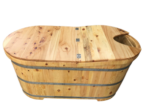 [HOT SELLING] | Japanese Ofuro Round Wooden Bathtub Cedar Barrel Soaking Tub For Spa Villa Resort From Blue Lotus Vietnam - Product Image 4