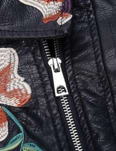 Unique Style Faux <b>Leather</b> Quilted Breathable <b>Long</b> Sleeve <b>Women's</b> Winter Motorcycle <b>Jacket</b> Customizable High Quality Windproof - Product Image 6