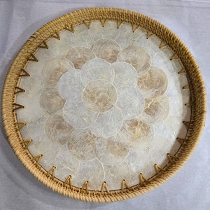 Bandejas DE SERVICIO DE MADERA clásicas ecológicas de moda 100% bambú Natural Hathai laca perla competitiva comida casera servicio elegante - Product Image 5