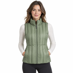 <b>Women's</b> Slim Fit Puffer Vest Lightweight Insulated <b>Waistcoat</b> Outdoor Fashion Clothing Custom Logo premium quality - Product Image 1