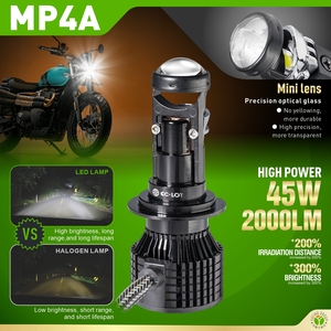 YUFING Nouveau phare LED miniature de qualité supérieure H4 H11 90W H7 Petit projecteur à lentille LED Ampoule de phare pour voitures - Product Image 2
