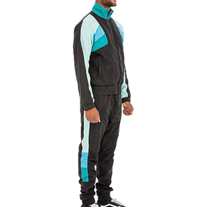 Ensemble de survêtement d'hiver pour homme, veste zippée décontractée et pantalon respirant en polyester et coton tricoté - Product Image 5