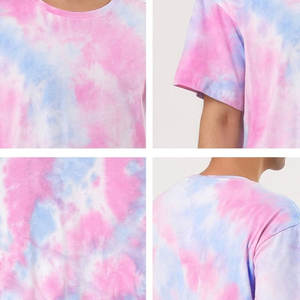 Chemise tie-dye respirante de qualité supérieure, écologique, avec logo personnalisé, manches courtes, décontractée, pour hommes, service OEM - Product Image 6
