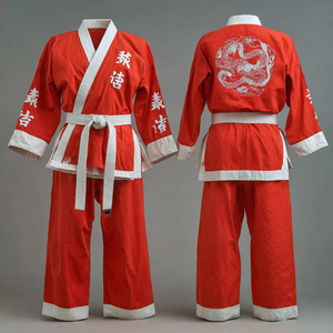 ชุดคาราเต้ ยูโด ปักลาย สำหรับผู้ชายและผู้หญิง ผ้าฝ้าย 100% ทนทาน ระบายอากาศได้ดี น้ำหนักเบา อุปกรณ์ฝึกศิลปะการต่อสู้ TRILACE - Product Image 2
