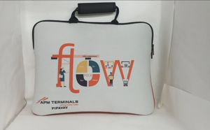Sac pour ordinateur portable en néoprène, sac pour ordinateur portable en néoprène imprimé sur mesure, housse pour ordinateur portable en néoprène avec poignée, sac de transport pour ordinateur portable imprimé, logo personnalisé - Product Image 2