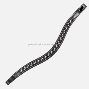 สายคาดหน้าผากม้าหนังบุฟองน้ำแบบมีช่องว่างสำหรับฝังคริสตัลลายตารางหมากรุกแบบสั่งทำพิเศษ มีหลายขนาดให้เลือก - Product Image 6