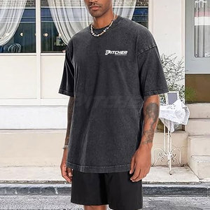 Camiseta de Moda con Lavado Ácido para Hombre, Estilo Premium, Transpirable, de Algodón, Informal, para Uso Diario - Product Image 4