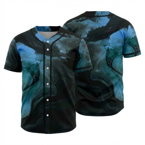 Maillot de baseball en mesh, tissu respirant, pour hommes et jeunes, logo personnalisé, sublimation, uniformes d'équipe - Product Image 1
