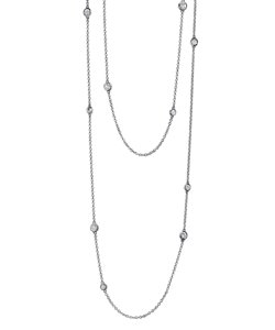 Collar con incrustaciones de diamantes redondos cultivados en laboratorio de 2.25 quilates en oro amarillo, oro rosa de 9K y 18K y platino - Product Image 1