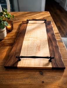 Ensemble de bols de service pour mariage Timber Elegance, écologiques, faits à la main, en bois poli, design classique, motif personnalisé, passe au lave-vaisselle - Product Image 4