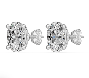 Custom Stud <b>Earrings</b> With Lab Grown Diamonds Personalized 9K 14K 18K Solid Gold Platinum Basket <b>Fine</b> Ear Jewelry Manufacturer - Product Image 3