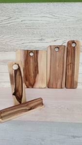 Grande planche à découper en bois d'érable avec rainures profondes pour le jus, bloc de découpe épais, planche de service pour la cuisine et l'hôtellerie - Product Image 5