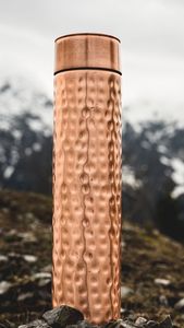 <b>Copper</b> Water <b>Bottle</b> Office Desk <b>Drinking</b> <b>Bottle</b> for Workplace Hydration Professional Lifestyle and Daily Water Use - Product Image 3