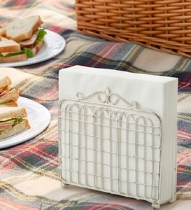 Porta Servilletas Moderno con Acabado Plateado, Soporte para Vajilla de Calidad Superior para Uso Doméstico, Decoración y Exhibición de Mesa de Cocina - Product Image 1