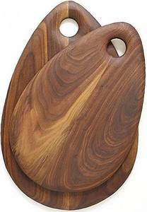 Planche à découper en bois aux prix les plus bas, en bois massif, forme goutte d'eau, surface polie, pour usage en cuisine - Product Image 3