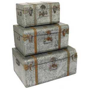 Caja de Metal Plateada de Moda para Almacenamiento en el Hogar, Portátil y Ligera, para Ropa y Joyería - Product Image 2