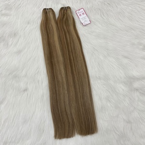Bundles de cheveux brésiliens de couleur de Balayage droite soyeuse 100% vrais humains toutes les cuticules alignées sans enchevêtrement aucun vendeur cambodgien de perte - Product Image 4