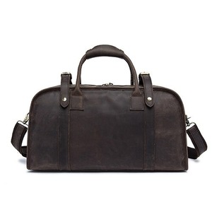 Sac de voyage week-end en cuir au design élégant et durable, sac de sport de qualité supérieure, sacs de voyage en cuir personnalisables avec logo en gros - Product Image 2