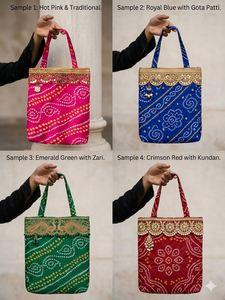 ของชำร่วยงานแต่งงานระดับพรีเมียมสำหรับผู้หญิง ของที่ระลึกงานฮัลดี เมเฮนดี ของขวัญสำหรับเจ้าสาวและเจ้าบ่าว ถุงของขวัญ กระเป๋าใส่ของ ของชำร่วยงานอินเดีย ซันเกต เมเฮนดี นิกะห์ - Product Image 3