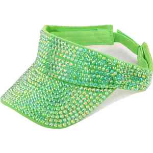 Sombreros de Sol de Verano, Nueva Moda, Color Sólido, Visera Ajustable, Protección Solar Deportiva, Sombreros con Visera de Diamantes de Imitación - Product Image 6