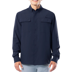 Camisas de Manga Larga para Hombre, con Botones, para Otoño, con Múltiples Bolsillos, Impermeables, para Campamento, Pesca, Primavera, Camisas Cargo Duraderas para Hombre - Product Image 1