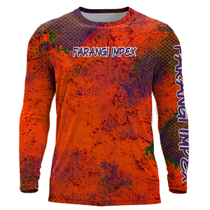 Custom Long Sleeves Round Neck Sublimation Fishing Jersey <b>Men</b> Upf 50+ Adult Long Sleeve Fishing <b>Shirt</b> <b>Leopard</b> <b>Print</b> Camouflage - Product Image 6
