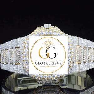 Export Quality Rose Gold Iced Out Stainless Steel Diamond Watch for Business Parties and Daily Wear Available for Best Price - Product Image 5