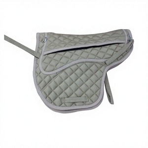 Insertion de tapis de selle sans arbre poche en polaire doublée de fourrure - Product Image 1