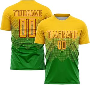 Maillot de football personnalisé 100% polyester unisexe col en V manches courtes séchage rapide respirant dernières tendances prix bas - Product Image 4