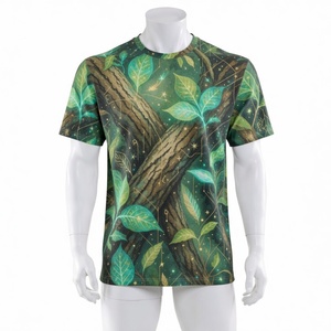 Camisetas Personalizadas para Hombre, 180g, Poliéster y Algodón, Secado Rápido, Transpirables, Antiarrugas, Casuales, Deportivas, con Impresión de Logotipo OEM - Product Image 4