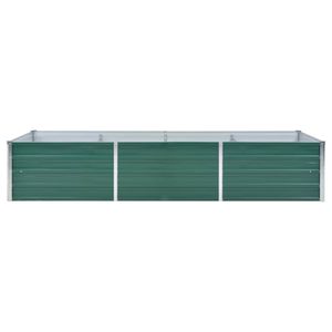 Bacs à plantes surélevés en acier galvanisé vert 94,5 x 31,5 x 17,7 po pour bâtiments de jardin - Product Image 4