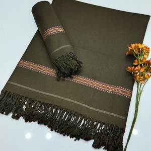Men's Adult Long Traditional <b>Wool</b> <b>Shawl</b> Solid Color Lightweight Scarf for Daily Wear Winter - Product Image 4