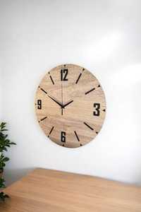 Horloge murale en bois naturel, pièce d'ameublement artisanale - Product Image 4