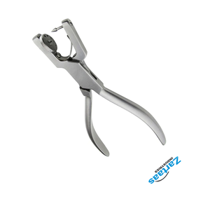 Pince à perforer Ainsworth en acier inoxydable de haute qualité pour la préparation du barrage dentaire en caoutchouc, 18 cm, fabricant et exportateur - Product Image 4