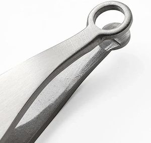 Pince à épiler professionnelle pour poils du nez, en acier inoxydable, pointe fine, droite, réutilisable pour une épilation précise - Product Image 5