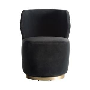Sillones de Salón Giratorios de 360 Grados, Sillones Redondos con Tapicería de Terciopelo Esponjoso para Sala de Espera - Product Image 2