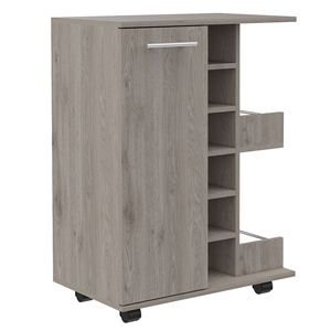 Carrello Bar Tennessee Six-Cubbies con Mobile Singolo e Due Ripiani per Conservazione Liquori - Product Image 5