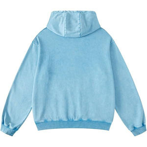 เสื้อฮู้ดดี้วินเทจทรงโอเวอร์ไซส์แบบเรียบ ผ้าฟลีซหนานุ่ม ซักย้อมสีแบบแอซิดวอช - Product Image 2