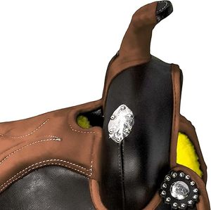 Selle de cheval Western en cuir véritable pour le dressage et la course, modèle 2026, haute qualité - Product Image 3