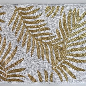 Premium Handmade Bead Embellished Eco-Friendly Bohemian <b>Placemat</b> Decorative <b>Dining</b> <b>Table</b> Accessory Elegant Interior Home - Product Image 2
