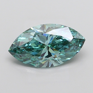 Diamant de laboratoire de 4,50 carats, taille marquise, vert vif fantaisie, VS2, certifié IGI, diamant CVD en vrac pour la fabrication de bijoux - Product Image 1