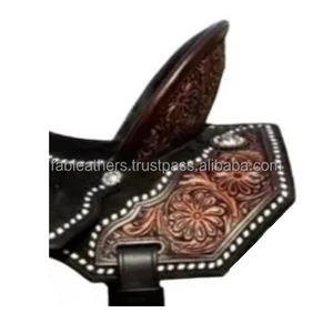 Diseño único Vintage Western Barrel Racing Saddle bellamente hecho a mano para el placer de montar hecho de cuero genuino - Product Image 4